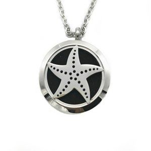 Starfish Stainless Steel Essential Oil Hypoallergenic Pendant Necklace